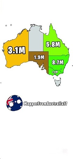 Population of Australian Subdivisions🇦🇺