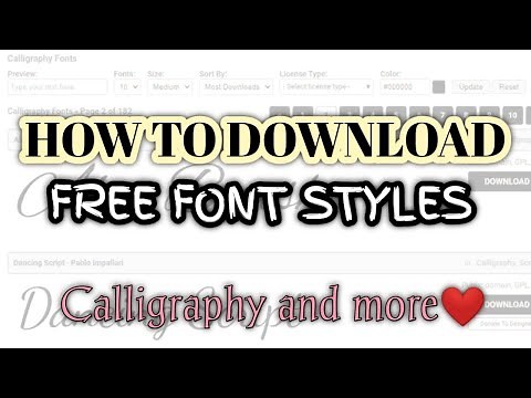 HOW TO DOWNLOAD FREE FONT STYLES FOR MS WORD, POWERPOINT AND EXEL
