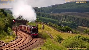 45699 ‘Galatea’ running as 45627 ‘Sierra Leone’ passing #garsdale with The Dalesman from Chester to Carlisle. 📅 04/07/2023 West Coast Railways #settleandcarlislerailway Friends of the Settle-Carlisle Line Settle Carlisle Railway CRP | Railcam