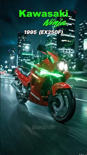Kawasaki Ninja 250R Evolution🟢1986–2022 #Kawasaki #Ninja250R #MotorcycleEvolution #shorts #genshift