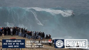 Sebastian Steudtner yesterday at Nazaré... #BigWaveAwards 2016 Billabong Ride of the Year entry Video | Nuno Dias | World Surf League