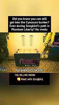 GET INTO CYNOSURE BUNKER Without Betraying Songbird! No Mods! #cyberpunk #cyberpunk2077