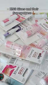 Need help deciding which glue to use? We got you covered! Each one of our glues has its own superpowers! 💪 Tell us in the comments which is your fave!✨ #kissnails #nailadhesive #nailglue #powerflex | Kiss Nails