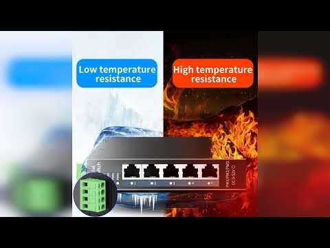 Review: STEAMEMO 5-Port Industrial Ethernet Switch | DIN-Rail Mount | 100Mbps Ports + 1Gbps Sw...