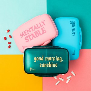 Cute Pill Organizer, Weekly Pill Organizer, Large Pill Box, Pill Holder for Vitamins, Silicone Pill Box, Mentally Stable - Etsy