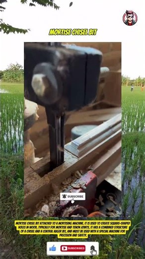 Make Precise Square Holes in Wood? Use This Mortise Chisel & Machine! #Mortise #tool #tools