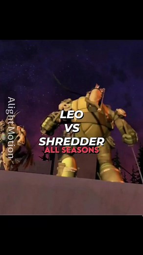 Leo vs Shredder pt.2 #tmnt #1v1 #leo #Shredder #ninjaturtles #2012 #fyp