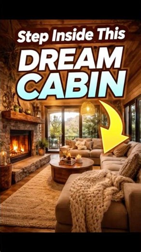 Cozy Modern Cabin Tour You’ll Want to Live In! 🏡✨ #shorts #beforeandafter