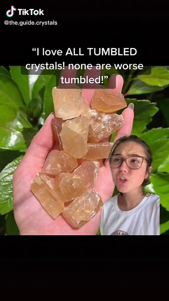 Exploring the Beauty of Tumbled Honey Calcite Crystals