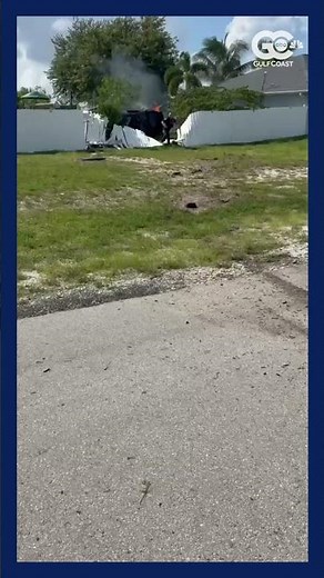 1 injured after rollover crash into fence near Cape Coral home
