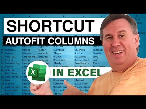 Excel - Master Excel's Time-Saving Shortcut for Perfect Column Fit | Empowering Episode 2144
