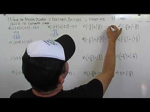 1.4 ADDITION WITH DECIMAL NUMBERS OR POSITIVE AND NEGATIVE FRACTIONS 7TH GRADE