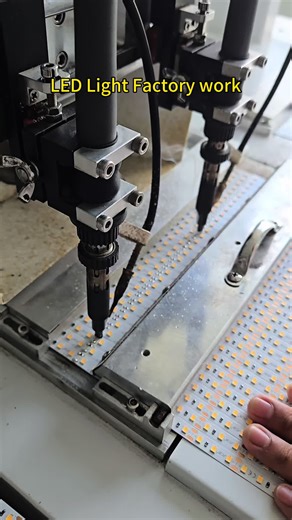 Proceso de fabricación de luces LED en fábrica