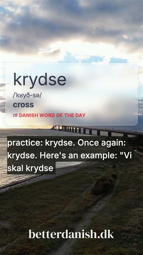 krydse | Danish Word of the Day