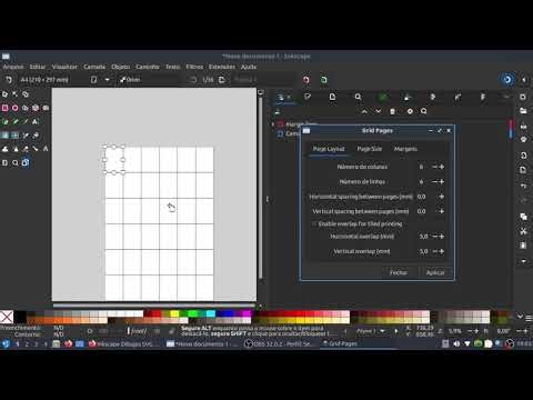 Plugin inkscape - criar págnas em lote /grid
