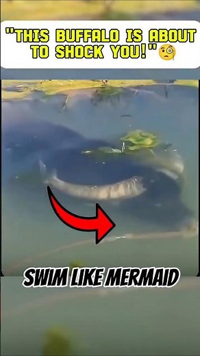 Buffalo Swims UNDERWATER ?! 😨 Unseen Animal Moment"
