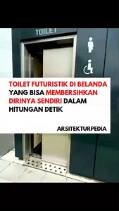 Toilet ini benar-benar canggih. Setiap kali selesai digunakan, dudukannya langsung berputar, dicuci, disinfeksi, dan diganti otomatis hanya dalam hitungan detik. Dengan bantuan AI dan sensor pintar, sistem ini bisa menjaga kebersihan maksimal tanpa perlu sentuhan manusia. . Inovasi dari Belanda ini membuat pengalaman di toilet umum jadi jauh lebih higienis dan modern. . Source by sanitronics . Space to grow into an Architect & Designer www.arsitekturpedia.id . #arsitekturpedia #duniaarsitektur #