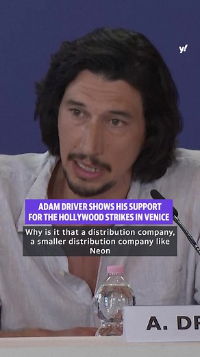 #AdamDriver on why he showed up to the #VeniceFilmFestival despite the ongoing #HollywoodStrikes. #SAG #SAGAFTRA