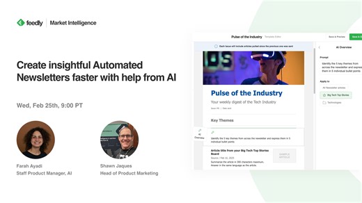 AI in Automated Newsletters for Feedly Market Intelligence