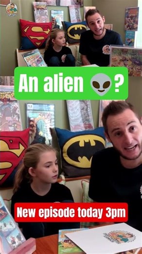 Episode 4 out today 3pm! What alien would you choose? #superman #alien #books #comics #reading