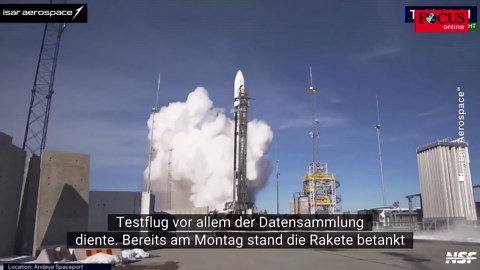 Erste deutsche Rakete sollte ins All starten - und kracht kurz danach auf den Boden