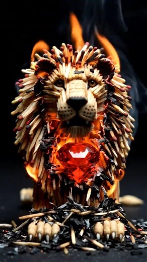 “Wait… what is that inside??” #wildlife #TinyWorldPOV #lion #mystery #dragonball