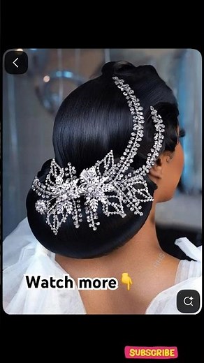 The Cutest Bridal Hairstyle You’ll See Today 😍💍 #Shorts