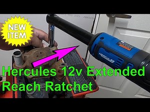 NEW! Hercules 12v Lithium Ion Cordless 3/8 In Extended Reach Ratchet @ Harbor Freight