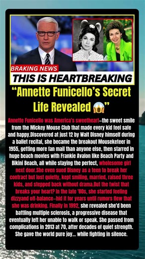 “Annette Funicello’s Secret Life Revealed 😱”