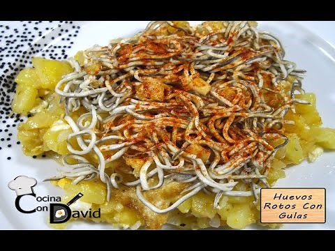 Huevos Rotos o Estrellados Con Gulas