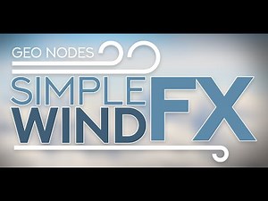 Blender Simple Wind Effect with Geometry Nodes