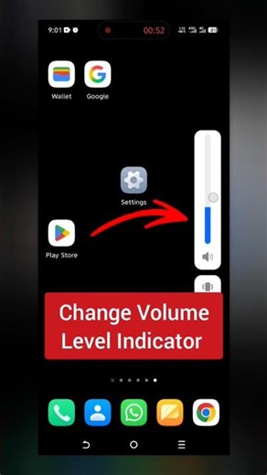 how to change Volume level indicator