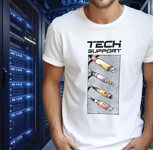 Tech Support T-Shirt, Tech Support Gift, Computer Tech Support, Video Tech Support Tee