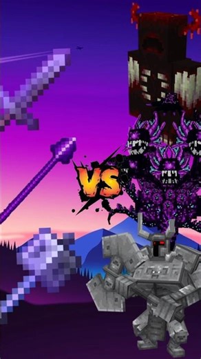 ALL Minecraft Weapons VS Every Minecraft Mob! (Who Wins?) 🔥🤔#shorts #minecraft #weapons