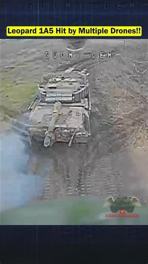 Russian FPV Drones Hunt and Destroy Leopard 1A5 Tank!