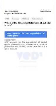NNP Explained: 12th Economics Chapter 8