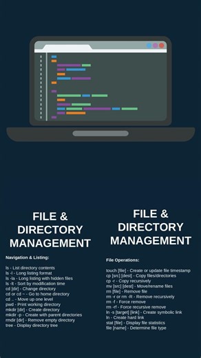 File & Directory Management #linuxforbeginners #linuxtutorials #tipsandtricks | @blacxquad #shorts