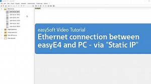 Ethernet connection between easyE4 and PC – via “Static IP” (Tutorial)  - Eaton videos