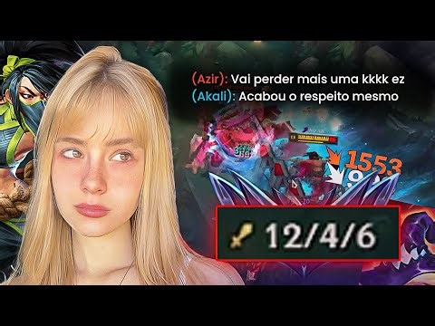 AKALI 1V9: Quebrei o azar das 16 DERROTAS | League of Legends - Kalilol