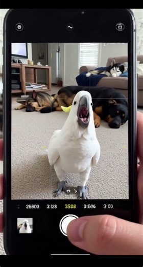 When a Cockatoo goes crazy ...