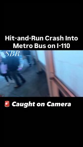 57K views · 520 reactions | Hit-and-Run Crash Into Metro Bus Caught...
