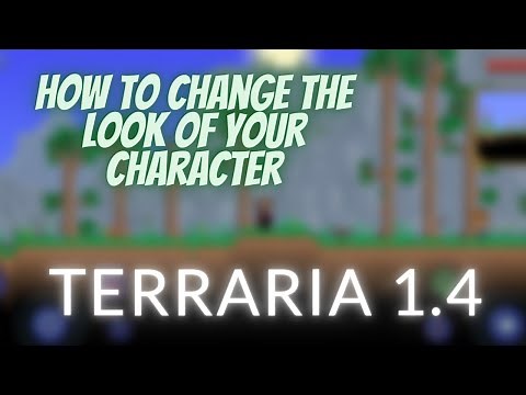 how to change the look of the character in terraria 1.4 at the start of the game