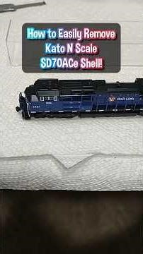 [Full Video 👇] Easiest Way to Remove Kato N Scale SD70ACe Shell!