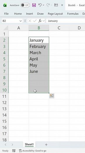 Learn how to automatically insert months in Excel.