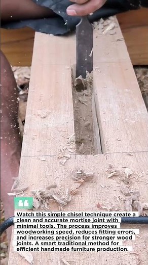 Woodworking Trick Cuts Perfect Mortises FAST!