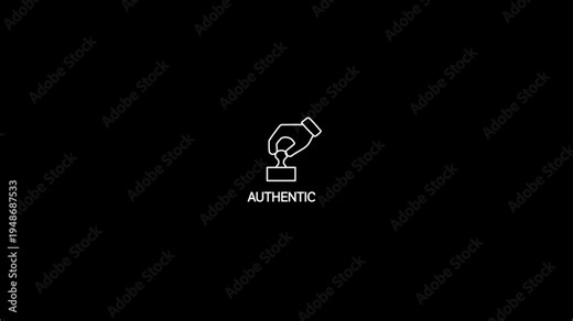 Authentic Stamp Approval Hand Stamping Rubber Ink Pad Verification Symbol