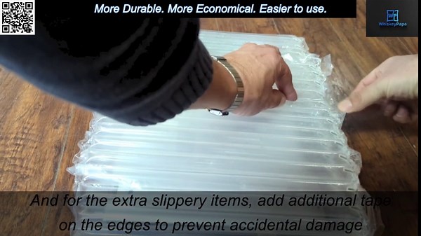 Large Bubble Cushion Wrap, 12in x 30 ft. Inflated. Perfect protection for any item. Better and more resilient than competing bubble wrapping., Clear