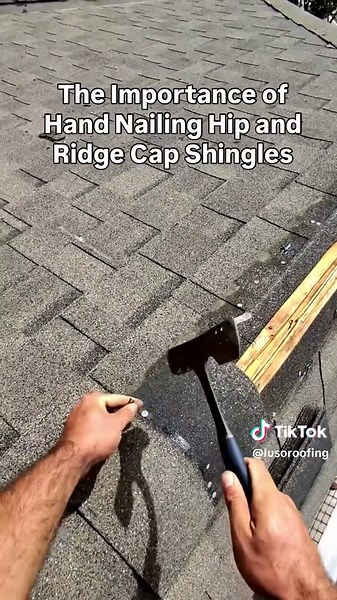 Hand Nailing Hip and Ridge Cap Shingles Explained