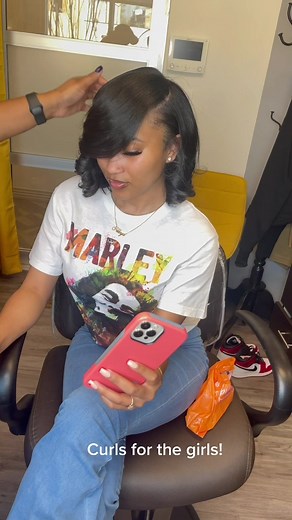 Silk Press with Body Curls Tutorial