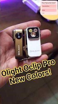 Your Favourite EDC Flashlight in New Colours - Olight Oclip Pro #edcgear #flashlights #olight
